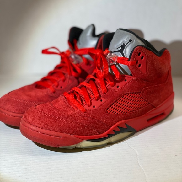 Jordan Other - ❤️Red Suede Jordan 5 size 11.5 Nice Condition❤️